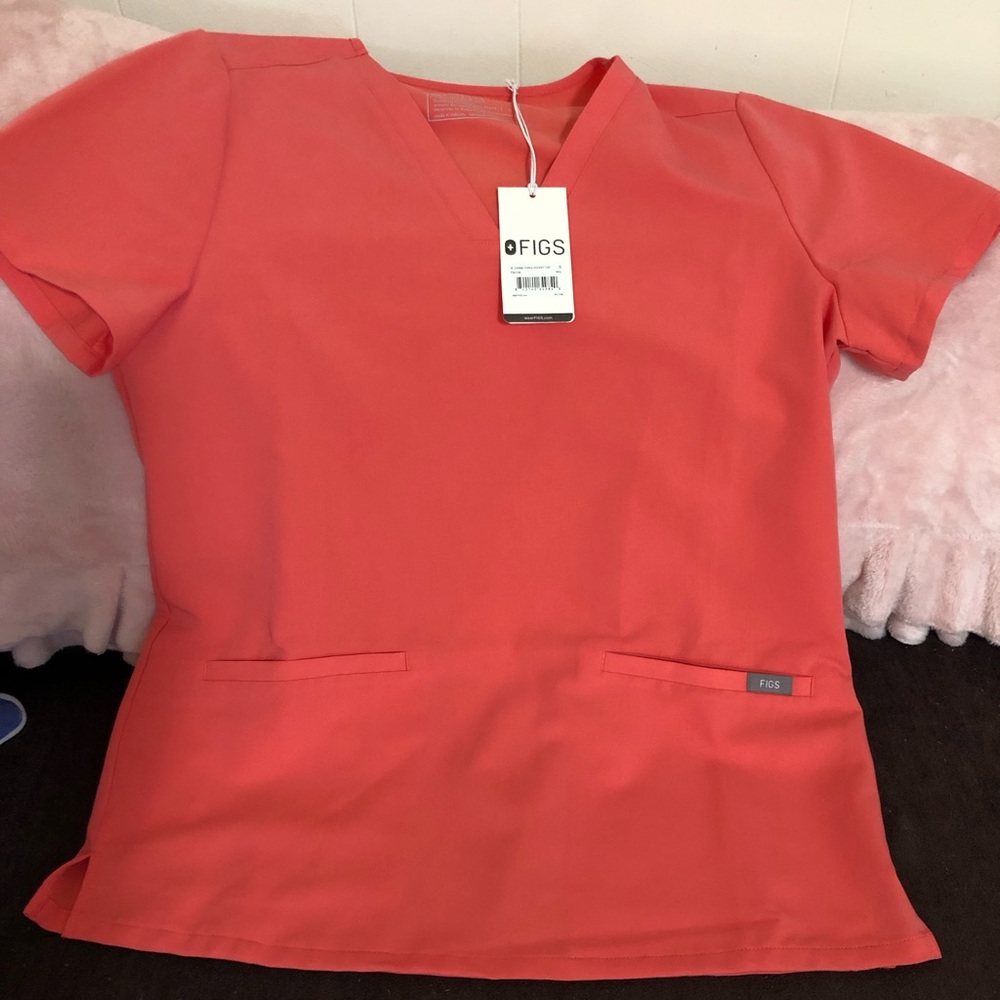 Figs Scrubs Hot Coral